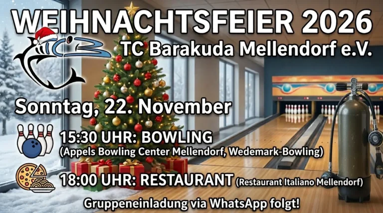 Weihnachtsfeier TC Barakuda